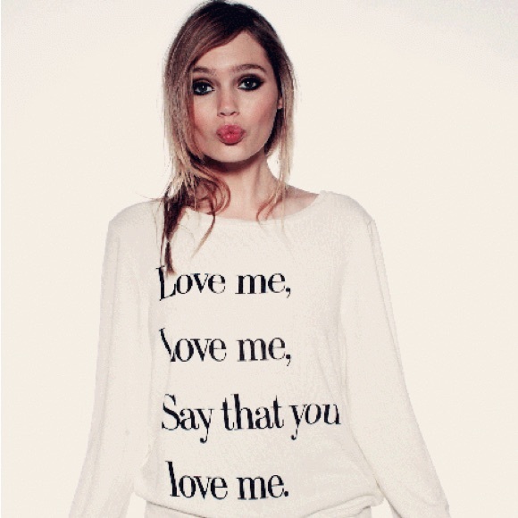 Wildfox Couture Love Me Sweater - Picture 1 of 2